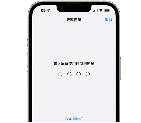 开鲁iPhone屏幕维修分享iPhone屏幕使用时间密码忘记了怎么办 