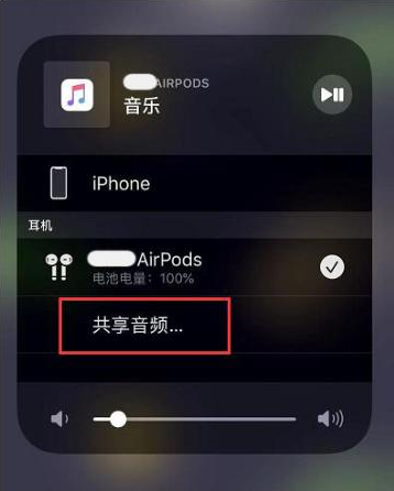 开鲁苹果14音频维修点分享iPhone14音频共享设置方法 