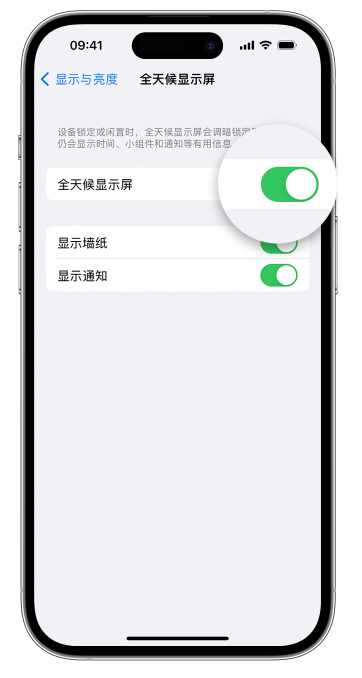 开鲁苹果14维修店分享如何自定义 iPhone 14 Pro 常亮显示屏 