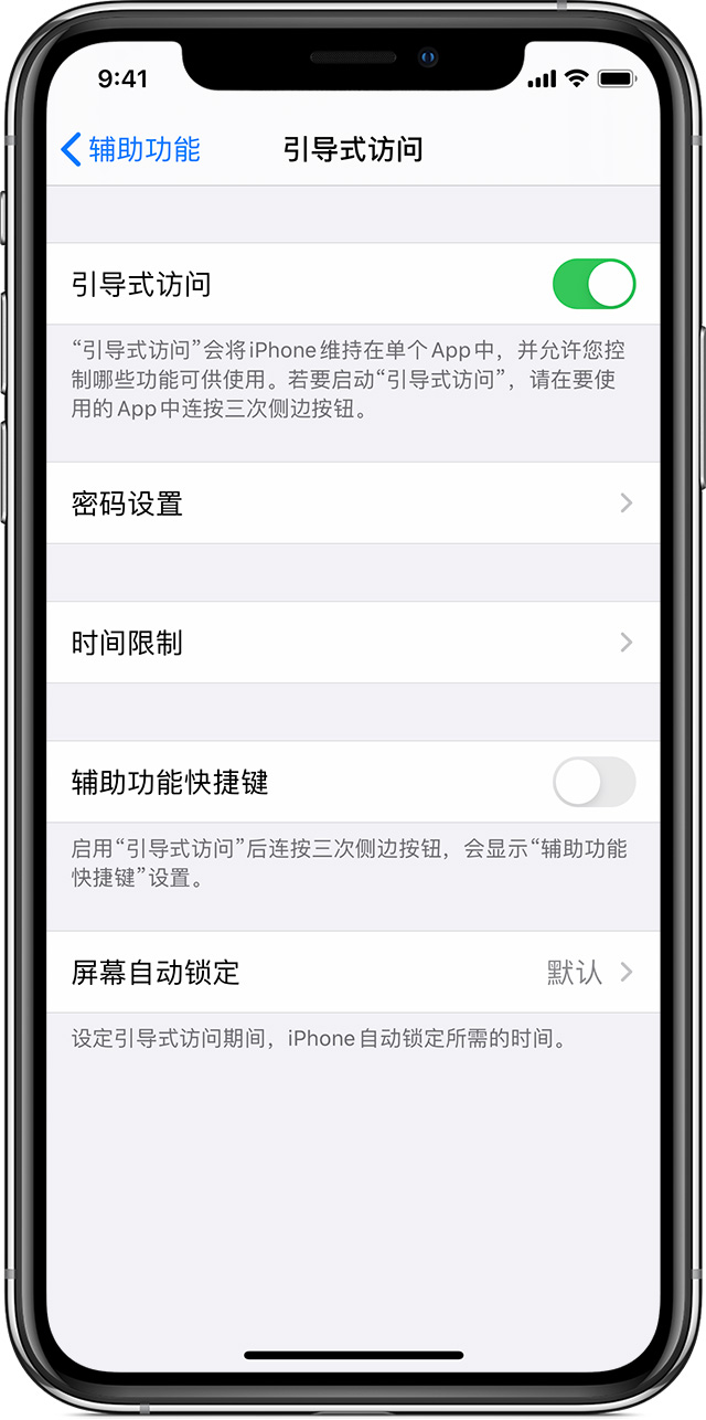 开鲁苹果手机维修分享如何在 iPhone 上退出引导式访问 