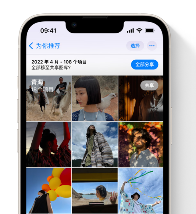 开鲁苹果维修网点分享在 iPhone 上使用共享图库 