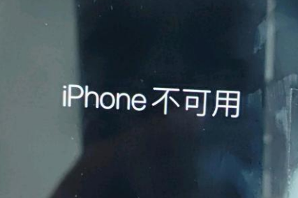 开鲁苹果服务网点分享锁屏界面显示“iPhone 不可用”如何解决 